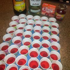 Tropical fusion jello shots A picture of Tropical fusion jello shots.