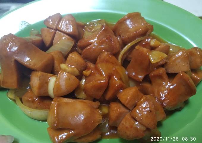 Sosis masak asam manis