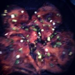 A picture of Sweet chilie pork chops.