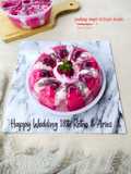 388.Puding buah naga kelapa muda