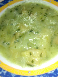 Una foto de Bacalao en salsa verde