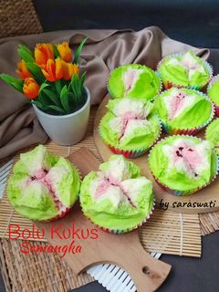 Foto resep Bolu Kukus Semangka