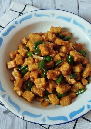 Foto resep Tumis Tempe Cabe Hijau