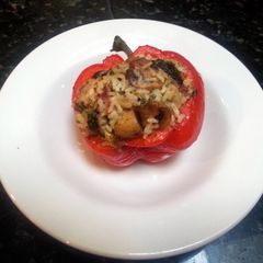 A picture of Italian Sausage & Rice Stuffing.