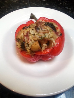 A picture of Italian Sausage & Rice Stuffing.