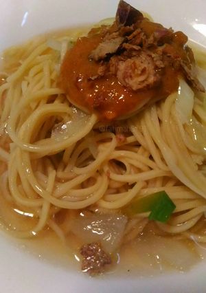 Foto resep Mie kuah bumbu pecel #BikinRamadanBerkesan