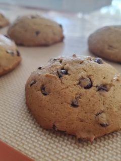 A picture of Pumpkin Chocolate Chip Cookies.