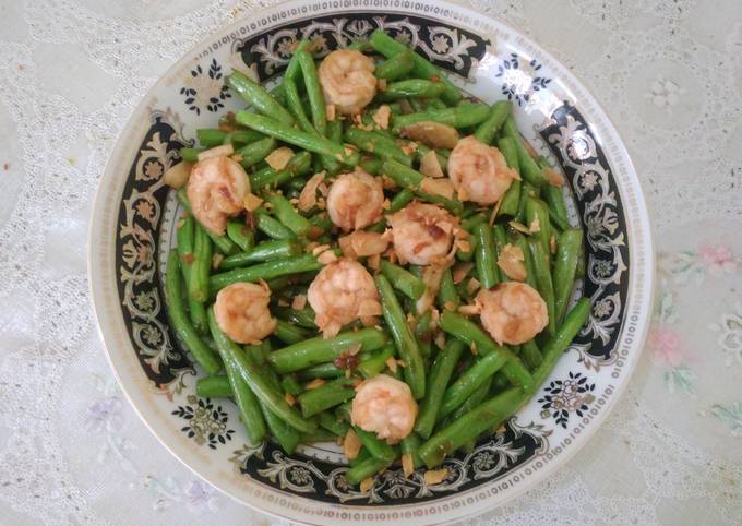 Resep Baby buncis tumis udang saus xo oleh Veetan - Cookpad