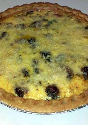 A picture of Sausage Quiche.
