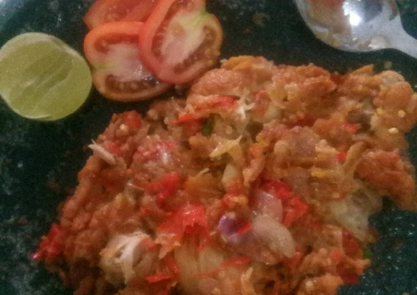 Ayam geprek simple
