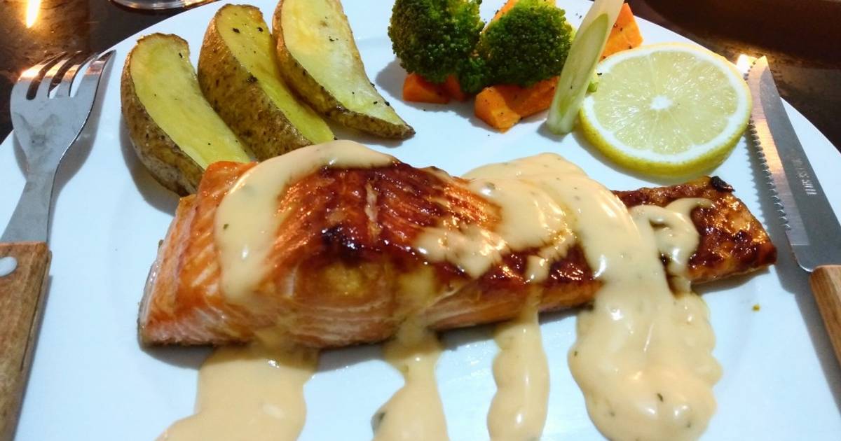 Resep Salmon Steak Teflon Oleh Siekfenkitchen Cookpad