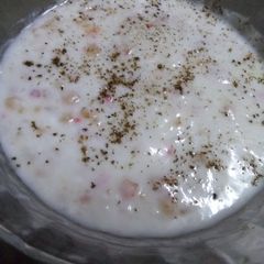 Boondi raita A picture of Boondi raita.