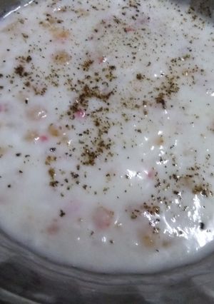 A picture of Boondi raita.