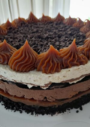 Una foto de Torta oreo helada 🍰🍫