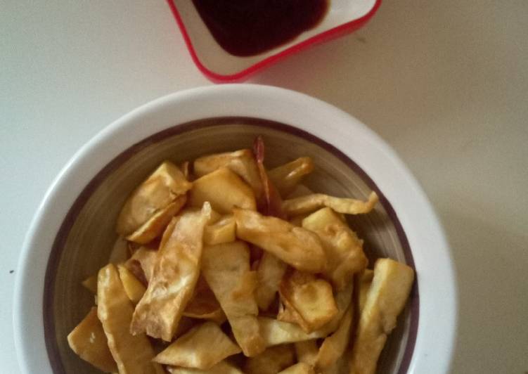 Steps to Prepare Any-night-of-the-week Fried sweet potato