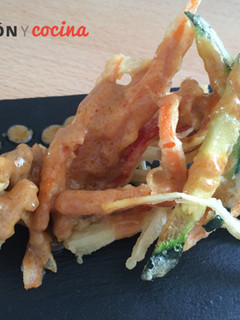 Una foto de Ensalada de tempura