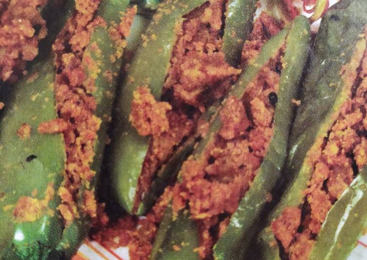 Easiest Way to Prepare Fall #Stuffed#Post-2#Crispy Achaari Mirch
