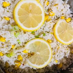 Herb lemon fried rice A picture of Herb lemon fried rice.