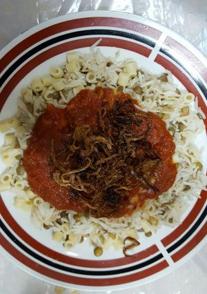 صورة لوصفة الكشري