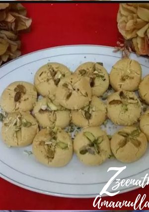 A picture of Baked Besan Naan Khatai.