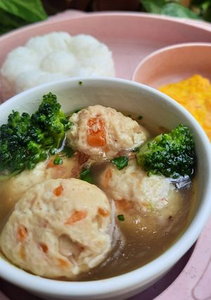 Foto resep Bakso Ayam Sayuran (Tanpa chooper)
