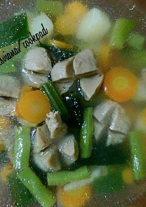 Foto resep Sop bakso instan