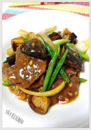 Foto resep Sapi tumis jamur kering shitake