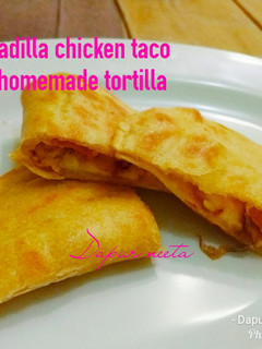Foto resep Quesadilla chicken taco with homemade tortilla