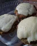 Torticas de lentejas con "queso mozzarella"