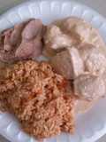 Pollo a la crema de chipotle