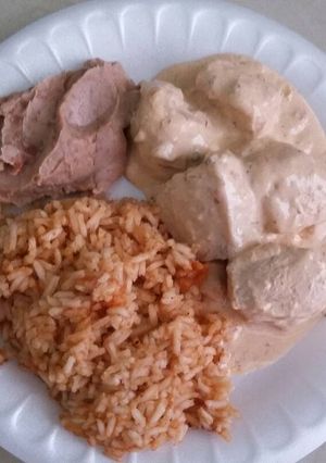 Una foto de Pollo a la crema de chipotle