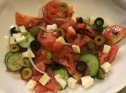 Una foto de queso feta de grecia