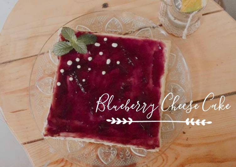 Cara Gampang Menyiapkan Blueberry Cheese Cake, Lezat
