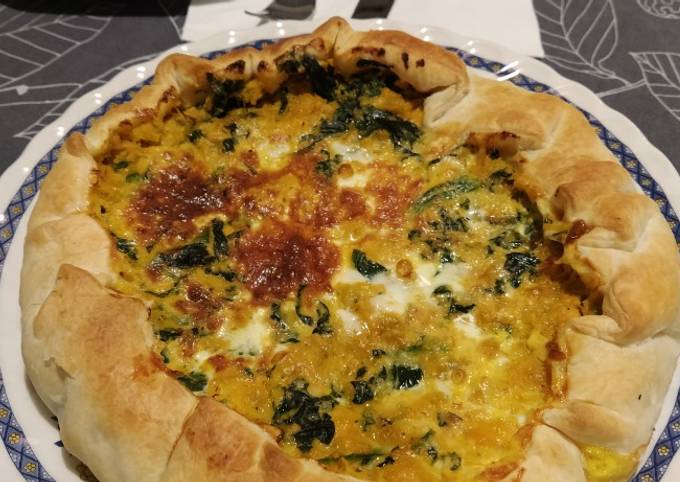 Ricetta di Premiato Quiche di zucca e spinaci