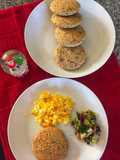 Arepas de avena con harina de Almendras y semillas de chía y linaza (fitness)