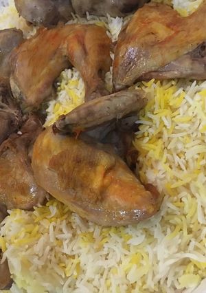 صورة لوصفة الأرز المبخر بالدجاج