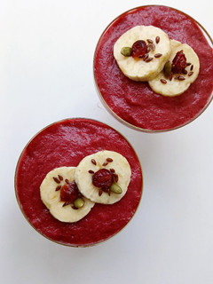 A picture of Red Banana Beetroot Smoothie.