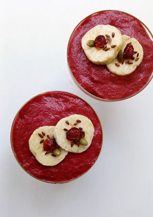A picture of Red Banana Beetroot Smoothie.