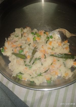 A picture of Veggie upma.