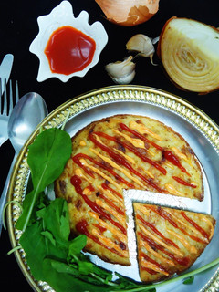 Foto resep Omelet Spanyol Simpel Mengenyangkan