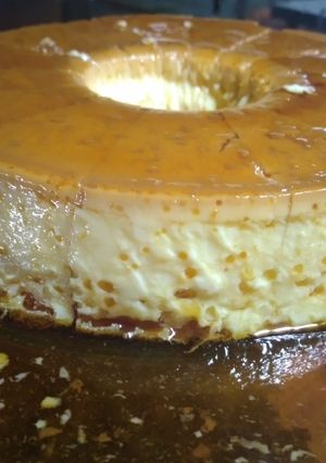 Una foto de Flan casero 🍮♥️