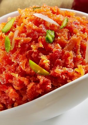 A picture of Gajar ka halwa.
