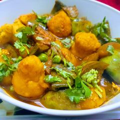 A picture of Flatbeans & Eggplant Curry.