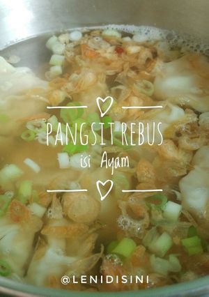 Foto resep Pangsit Rebus isi Ayam