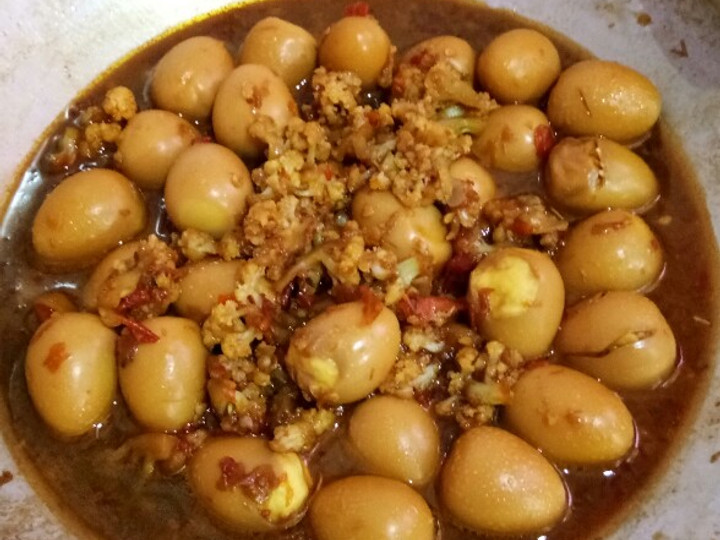 Resep Tumis telur puyuh dan bunga koll yang Enak