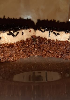 Kakaós-kókuszos kevert, nutellás mascarpone krémmel recept fotója