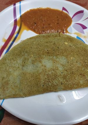 A picture of Green gram dosa.