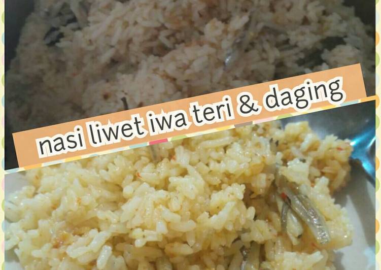Resep Nasi Liwet Teri + Daging Anti Gagal