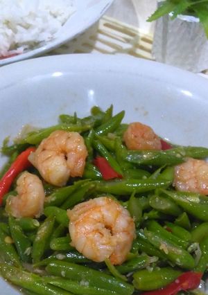 Foto resep Tumis Buncis  Udang Saus Tiram