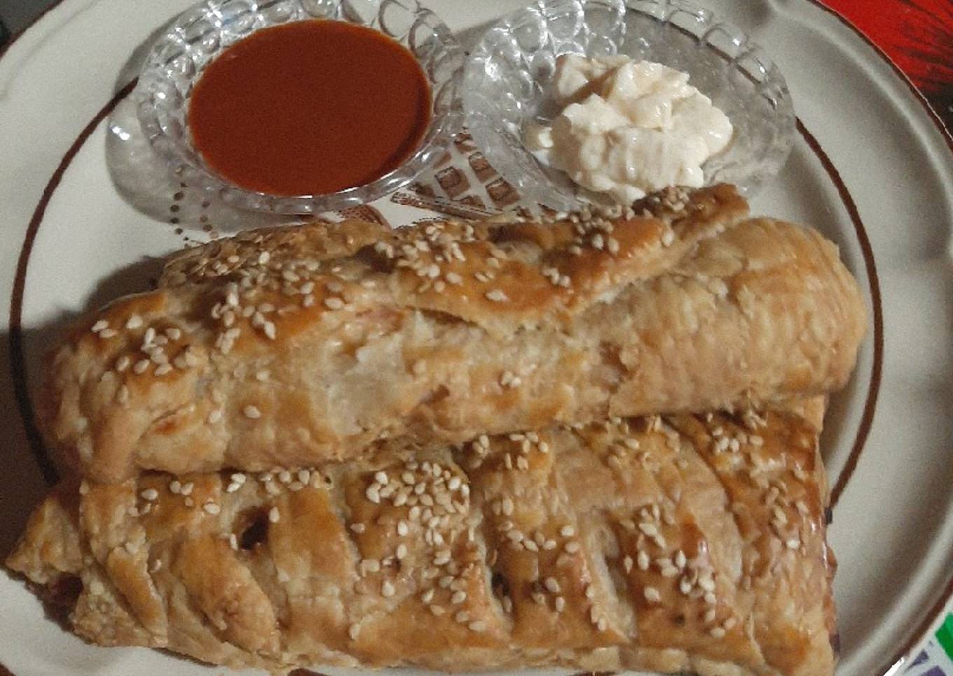 Hojaldre de jamón y queso